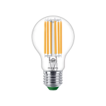 Philips MASTER LED Bulbo Ultra Efficient E27 Pera Chiara 5.2W 1095lm - 830 Luce Calda | Sostitutiva 75W