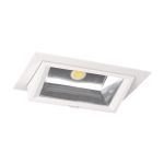 Downlight LED Wallwasher Wally Maxi Bianca 46W 6400lm 70x75D - 840 Bianco Freddo - 238x145mm