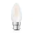 Osram LED B22D Candela Filamento Ghiaccio 4W 470lm - 827 Bianco Molto Caldo | Sostitutiva 40W