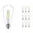 Confezione Multipack 10x Philips Corepro LED Bulbo E27 Edison Filamento Chiara 7W 806lm - 827 Bianco Molto Caldo | Sostitutiva 60W