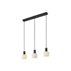 Nordlux Milford Mini 3-Rail Luce Pendente Vetro Nero | Adatto per 3x E14