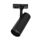 Bright Choice Faretto Su Binario 1-FaseNero Cilindro 10W 700lm - 827 Bianco Molto Caldo