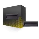 Bright Choice Luce Da Parete Chester PC Antracite 2W 100lm - 840 Bianco Freddo 